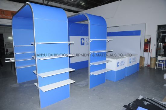 Stand de exhibición portátil 3X3m Stand de exhibición de stand de exhibición estándar modular de aluminio de exhibición comercial