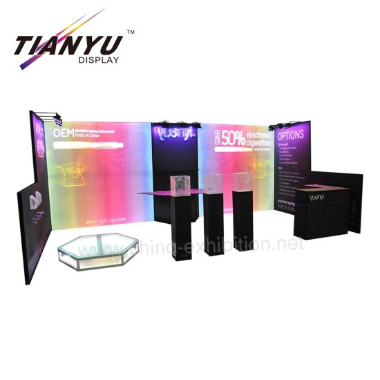 Tian Yu ofrecen dos laterales de aluminio abierto Exposición Comercial para Mostrar luces LED