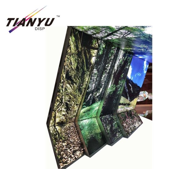 15 años de experiencia Marco Jiangmen Tianyu aluminio borde del silicón gráfico de un lado sin marco pared de tela Caja de Luz