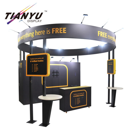 Expo Display Stand personalizadas impresión de CMYK luces LED 10X10 stand de feria