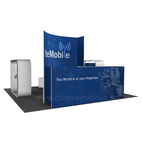 Exposición modular a medida de aluminio cabina de la demostración comercial