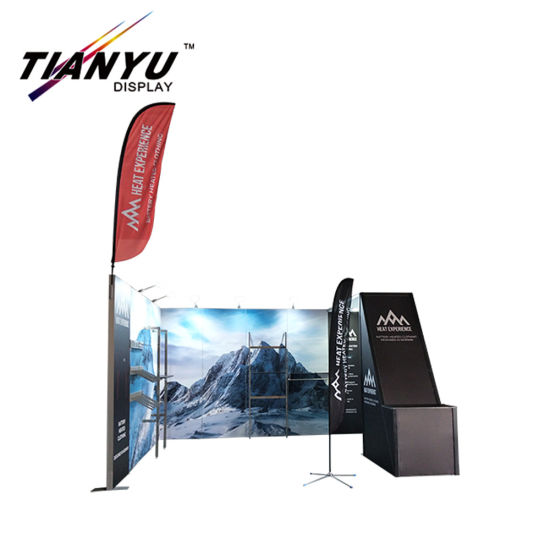 Suministro de agua caliente de la fábrica simple venta personalizada Publicidad Exposición stand stand