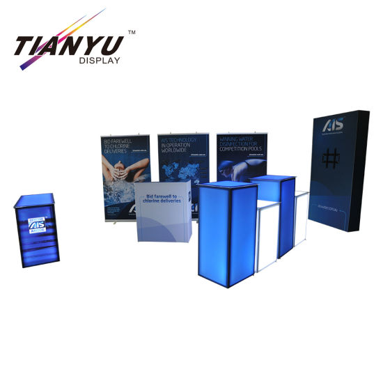 Instalación rápida de aluminio Tela Norma Exposición Display System Feria Stand 10X10