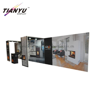 Venta caliente Advertising10X20 Custom Logo Trade Show Display Tension Fabric Exhibition Cabina para ventas